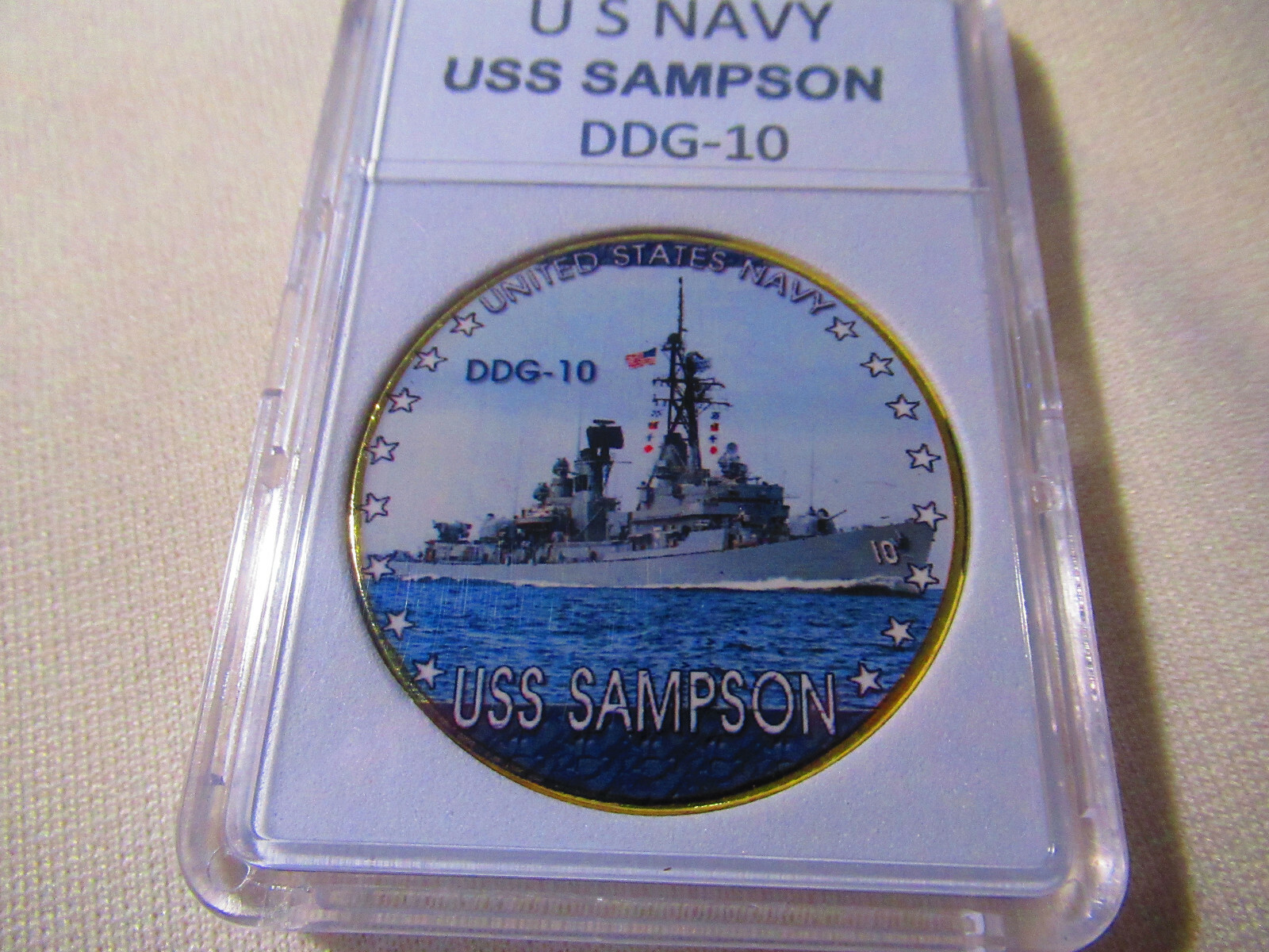 US NAVY - USS SAMPSON (DDG-10) Challenge Coin