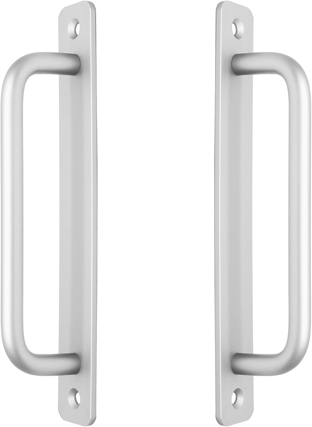 Stylish Sliding Barn Door Handle Set - 7.1 Inch Silver Pulls for Versatile Use