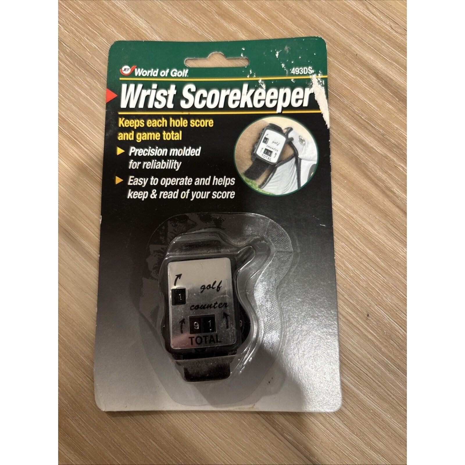 Jef World Of Golf Wrist Scorekeeper Model # 493DS Brand New In Package