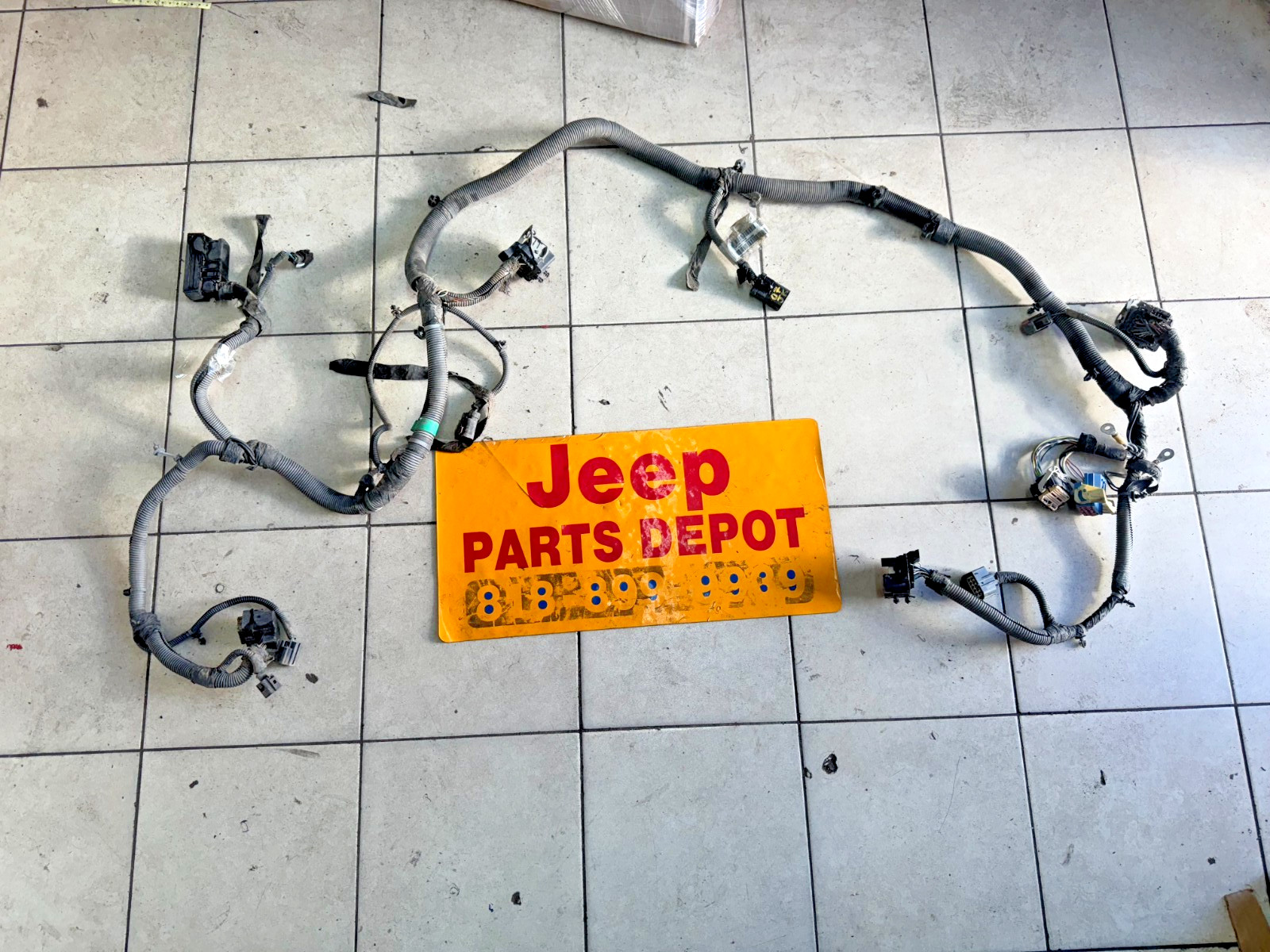 2007 JEEP WRANGLER JK JKU 3.8L DASH GAUGE WIRING HARNESS LOOM 68042607 05148108