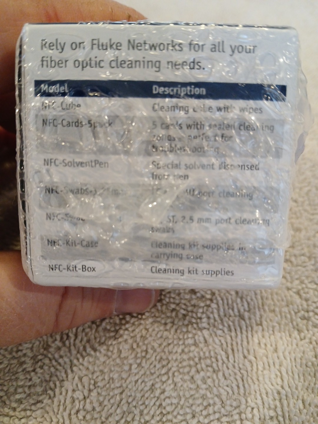 Fluke Networks NFC-CUBE Fiber Optic Cleaning Cube