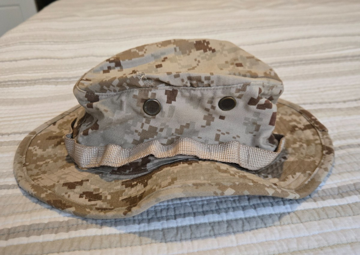USMC DESERT MARPAT BOONIE HAT - SIZE SMALL