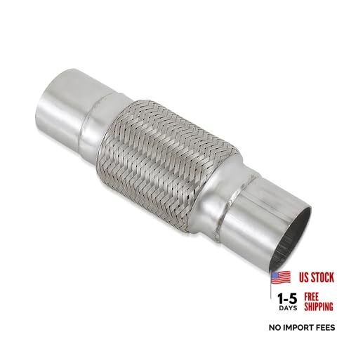2.25''X6''universal stainless steel Exhaust Flex Pipe with Ends 2.25”X6"/10"
