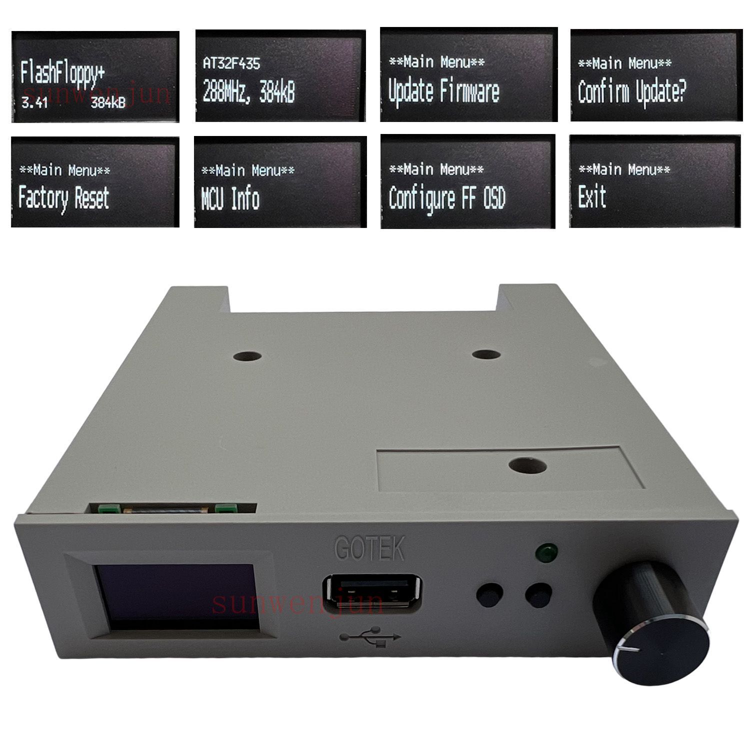 Newest FlashFloppy firmware V3.41 (GOTEK) Floppy emulator with OLED