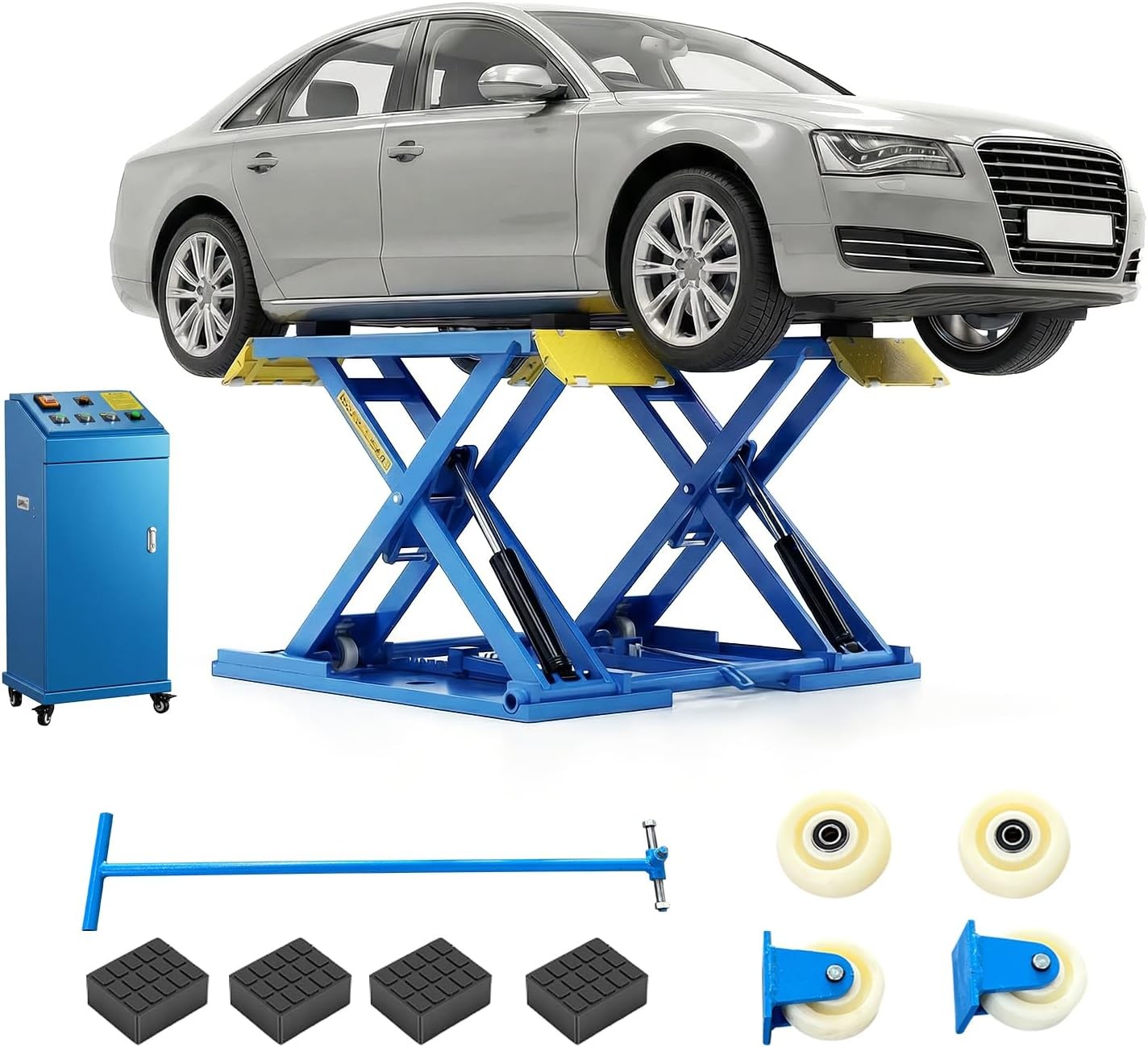 8000LBS 220V Pneumatic Release Car Lift Auto Lift System Jack for SUVs Trucks