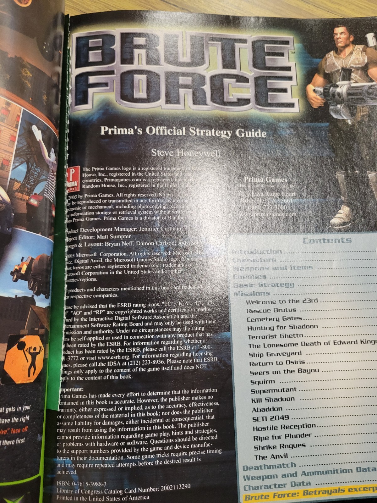 Brute Force Strategy Guide for Xbox