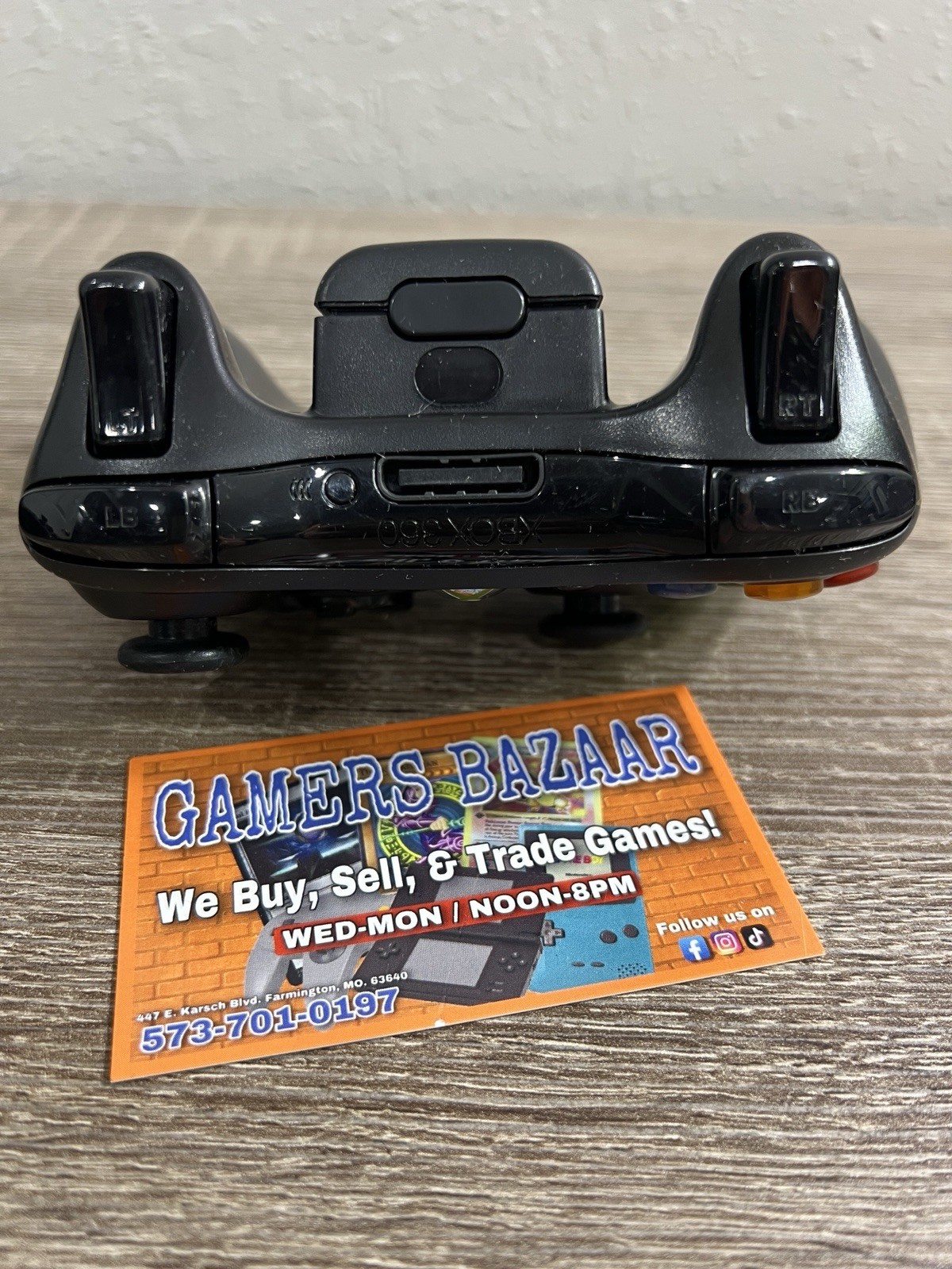 🎮 Official Microsoft Xbox 360 Black Wireless Controller! ~ Works! Authentic‼️