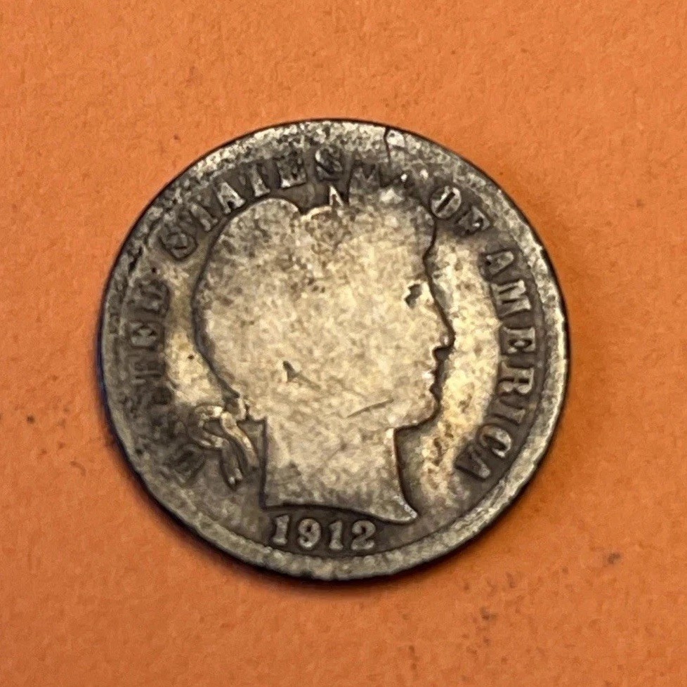 1912-S Barber Dime