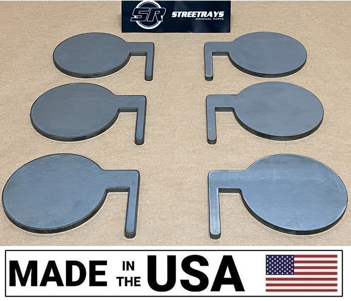 [SR] Steel IDPA Shooting Target Dueling Tree DIY Kit 6pc 4" x 1/4" Paddles ONLY
