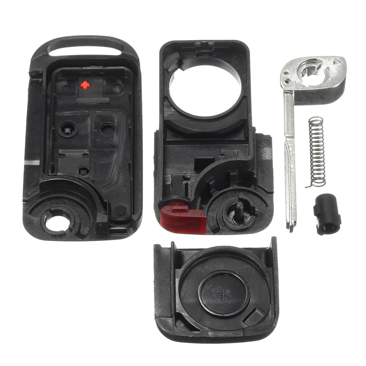Flip Key Keyless Case Shell And Blade Black For 2004 -2008 Chrysler Crossfire