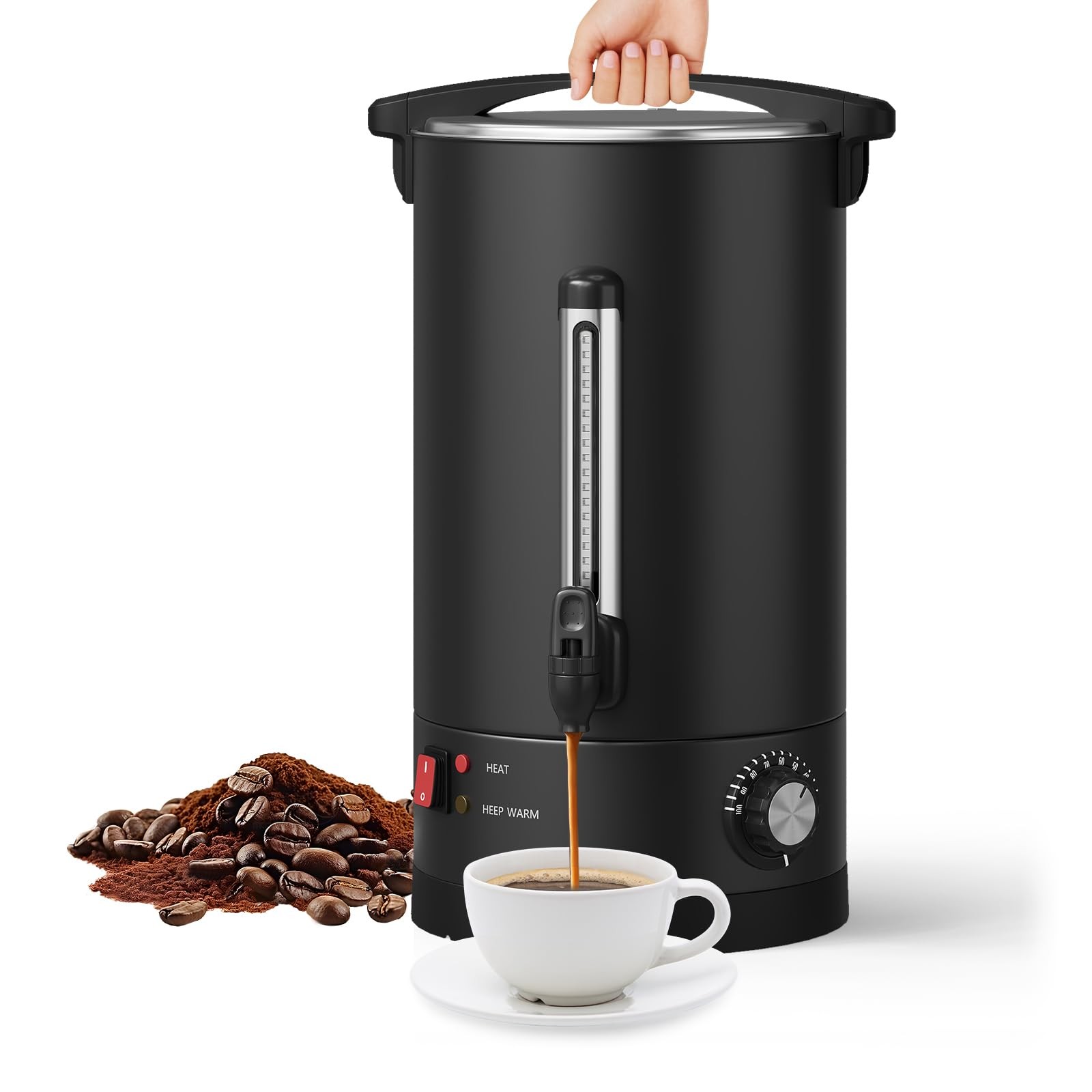 Serve 100 Guests Hot Coffee - 14L Stainless Steel Urn