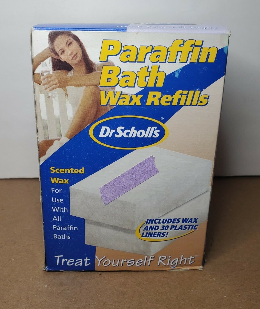 Dr Scholls 2 Pound WAX REFILLS for PARAFFIN BATH w/ 30 Plastic Liners Scented