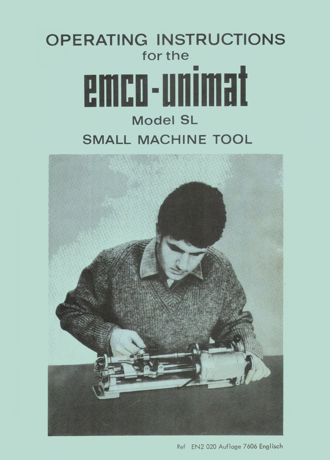 Unimat SL Lathe Manual in Adobe PDF Format with Linked Table of Contents