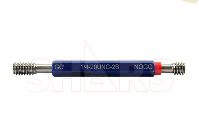 Shars 1/4-20UNC Go/No Go Double End Thread Plug Gage Class Fit 2B New ![