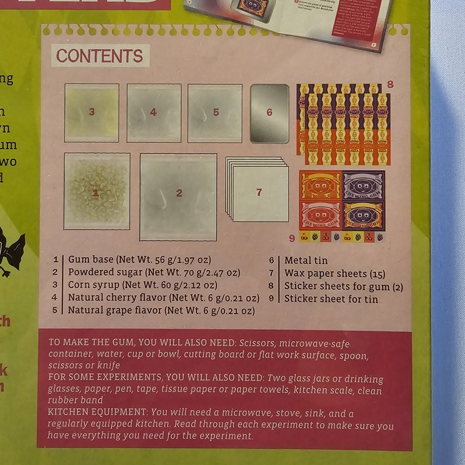 Thames & Kosmos Chewing Gum Lab Science Kit new sealed