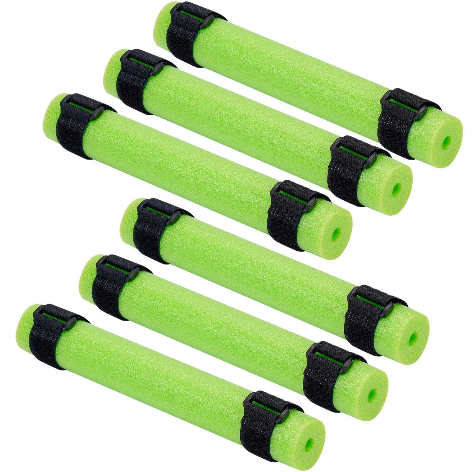 Shitailu 6PCS Fishing Rod Float, Floating 7.87 X1.57inch, Black,Green
