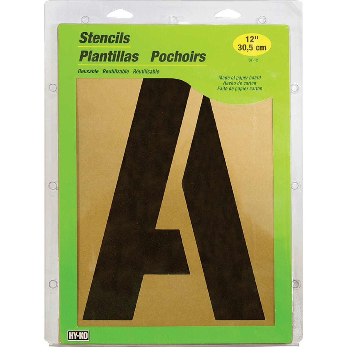 Hy-Ko 12 In. Paper Board Stencils ST-12 Hy-Ko ST-12 029069106935 Oil Board