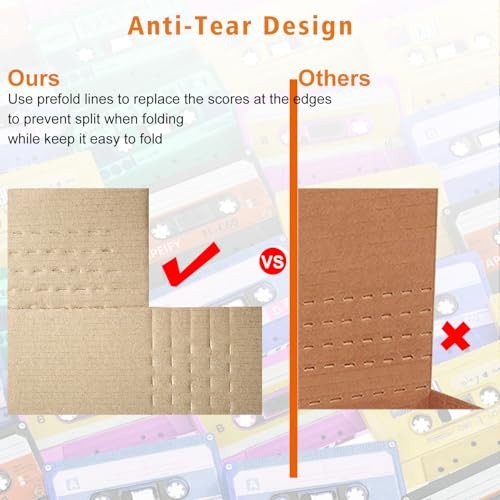 300 Pack 7.5 x 5.5 x 2" Corrugated Easy-Fold Mailers, Height Adjustable Small