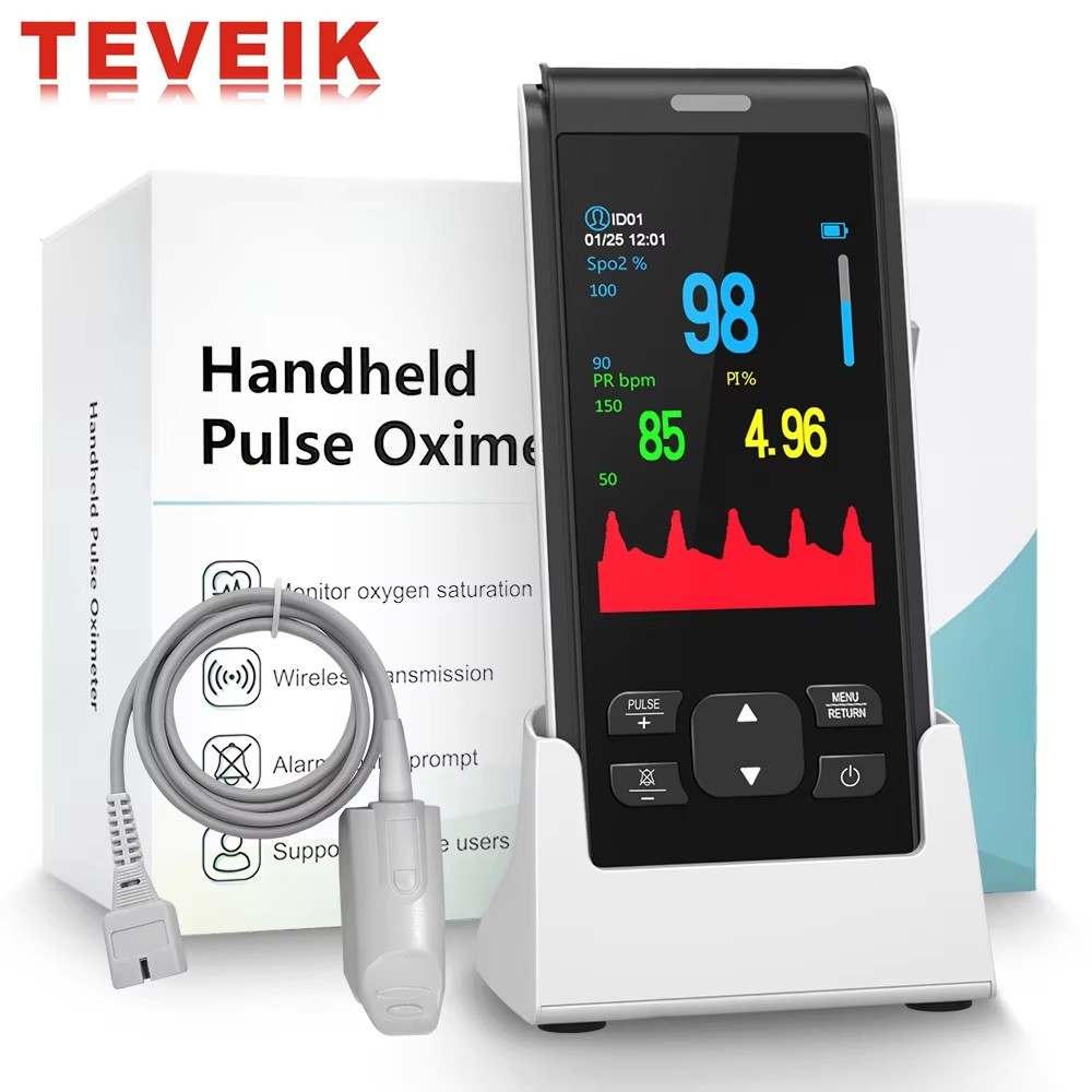 2pcs Portable Pulse Oximeter Handheld Finger Blood Oxygen Monitor