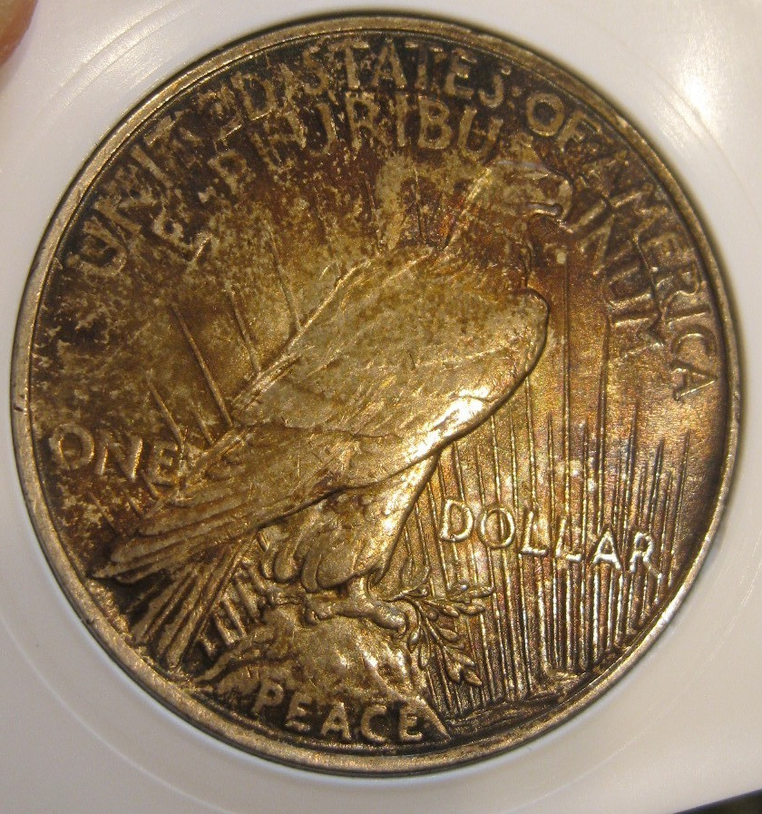 1923 Peace Silver Dollar - Fully toned both sides, 5371