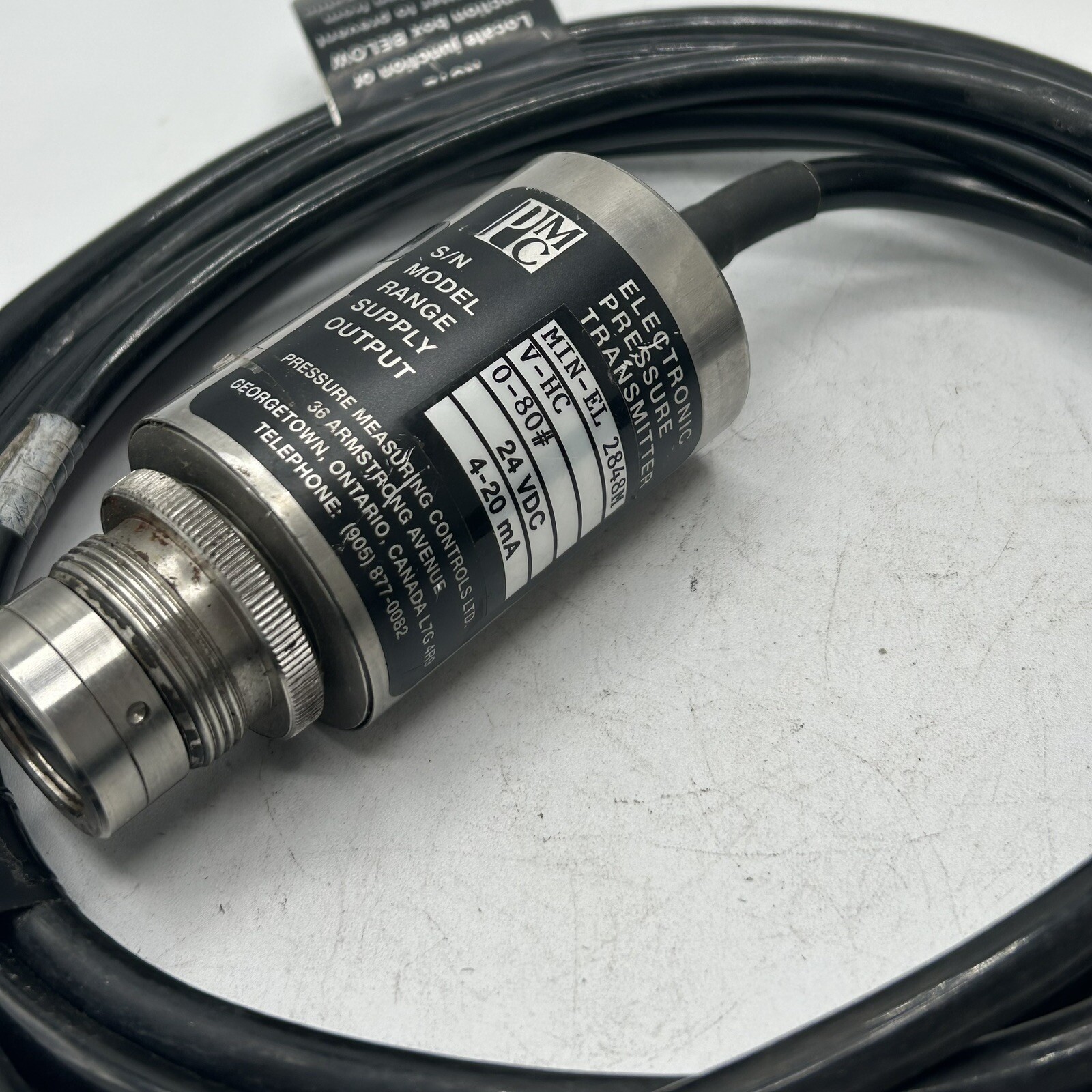 PMC V-HC Pressure Transmitter 0-100psi 24v-dc