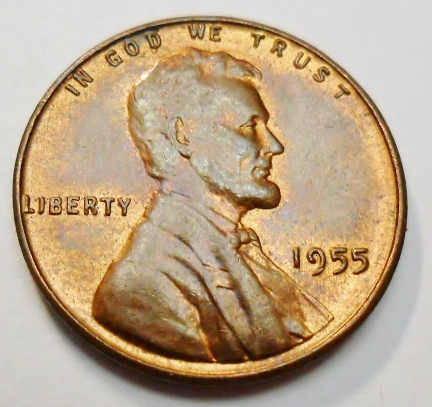 1955 P Lincoln Wheat Cent / Penny *BU / MS RB - MINT STATE RED-BROWN*  FREE SHIP