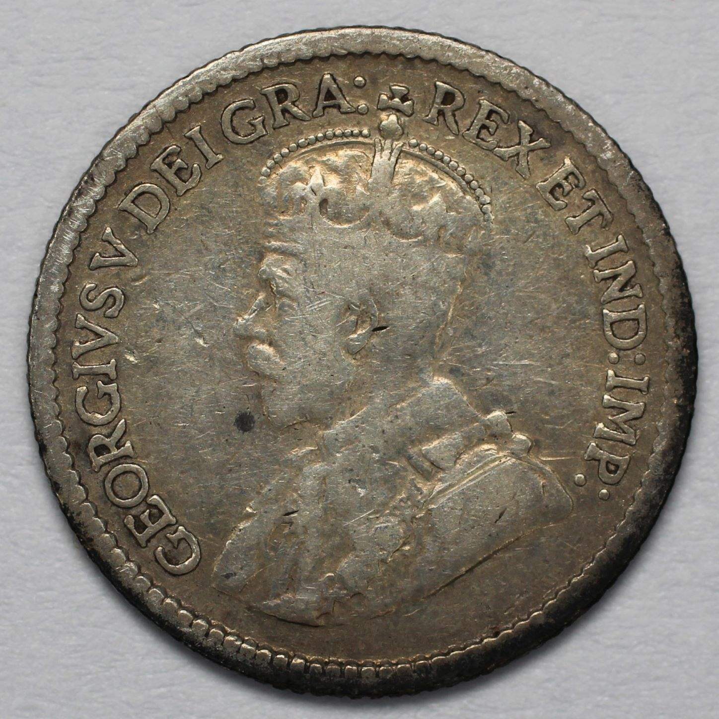 1917 C Canada/Newfoundland Silver 5C, KM13