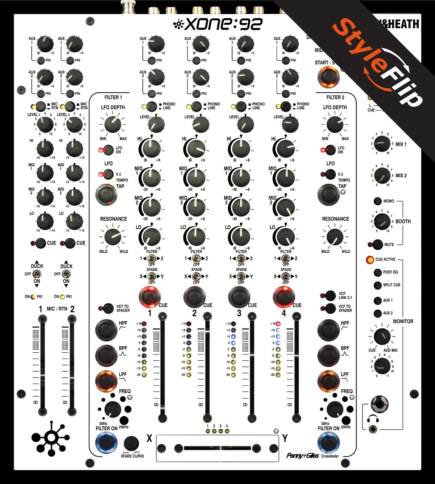 Allen & Heath XONE 92 Skin | Color White | Protective Decal | StyleFlip Skins