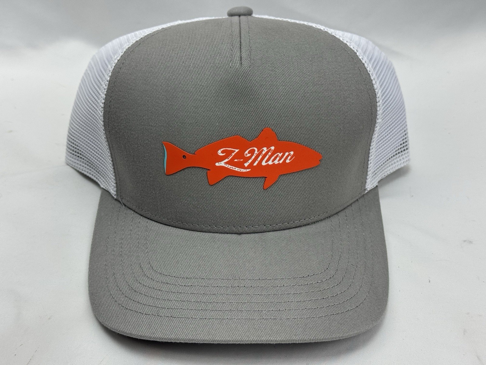 Z-Man Redfish Trucker Hat - Gray/White 2 Tone
