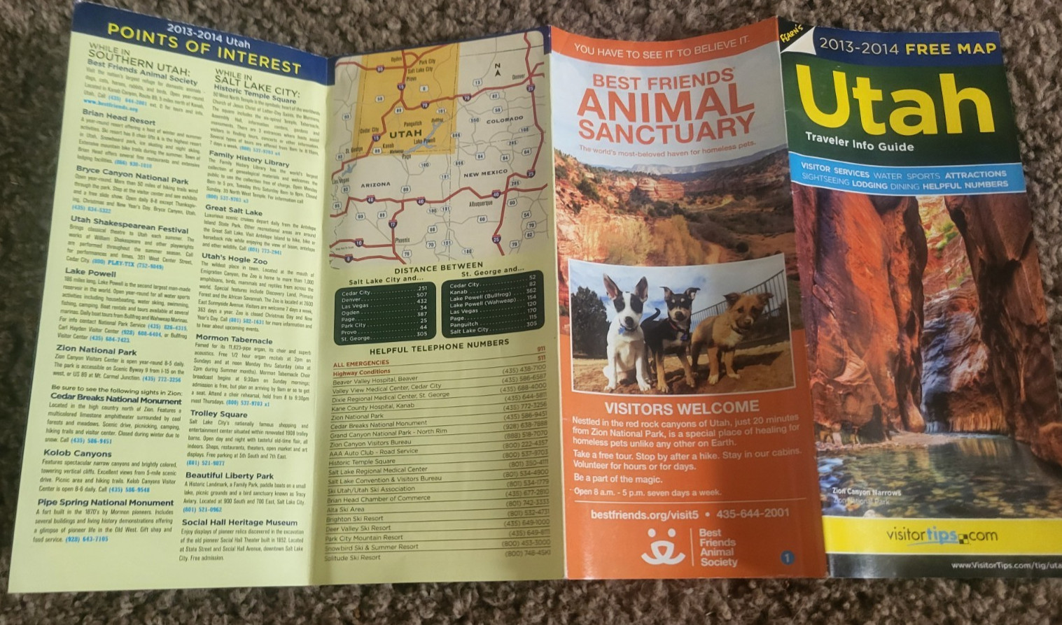 MULTI FOLD 2013 UTAH TRAVEL INFO GUIDE