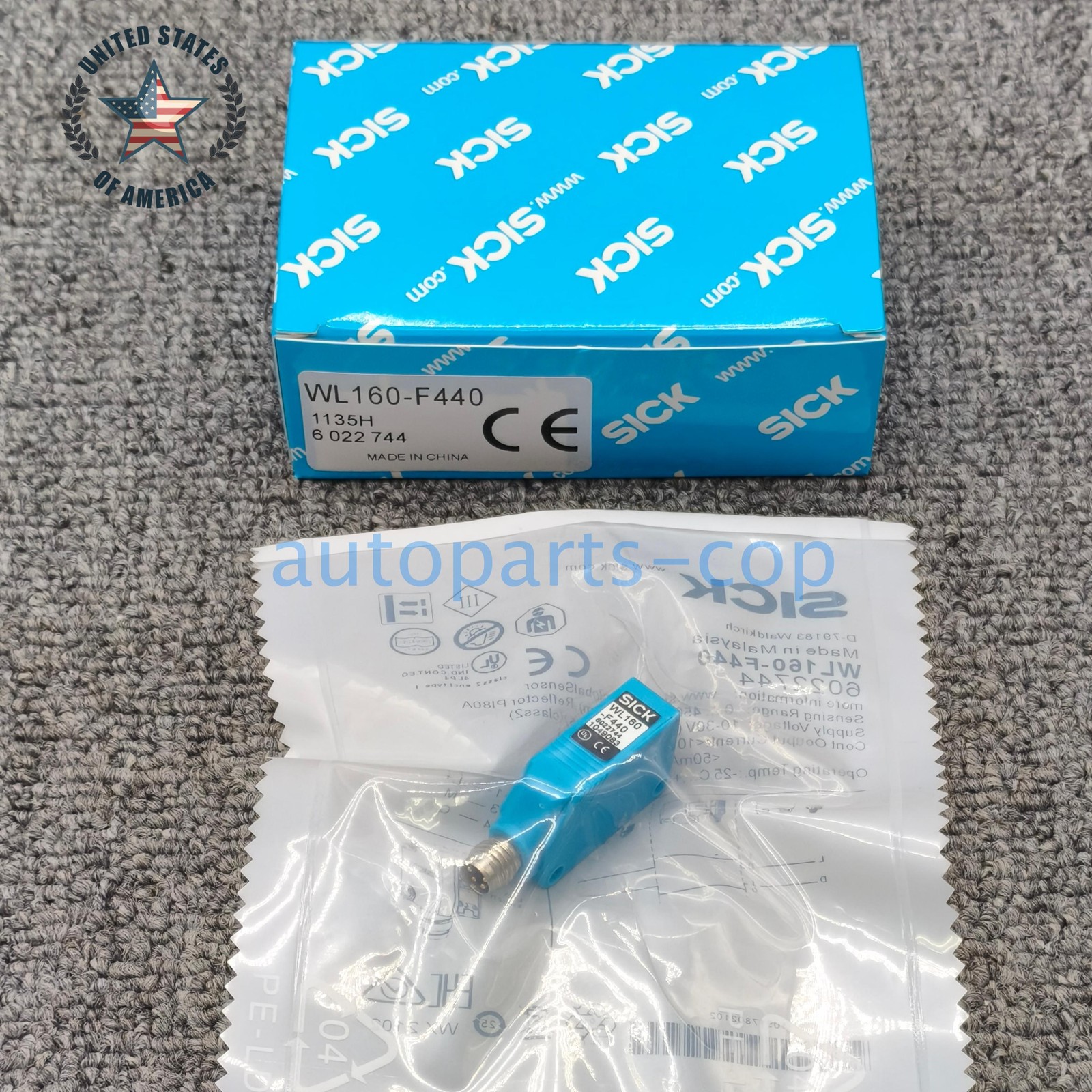 New In Box For SICK WL160-F440 Photoelectric Sensor Switch 10-30VDC 0-4500mm USA