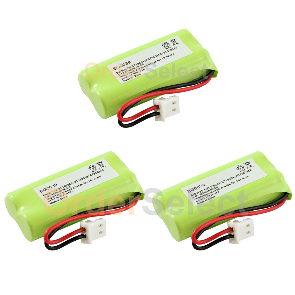 3 NEW Home Phone Battery for VTech BT166342 BT266342 BT183342 BT283342 300+SOLD