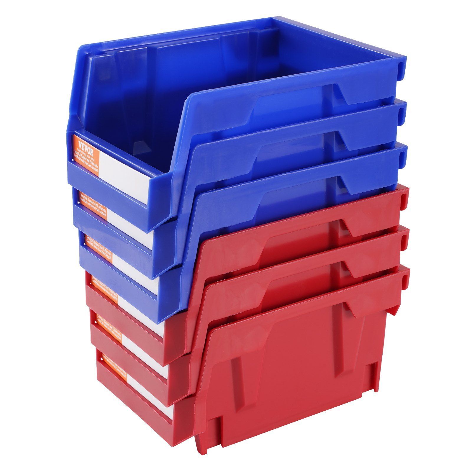 24Pcs Plastic Storage Bin Hanging Stackable Storage Containers for Closet/Office