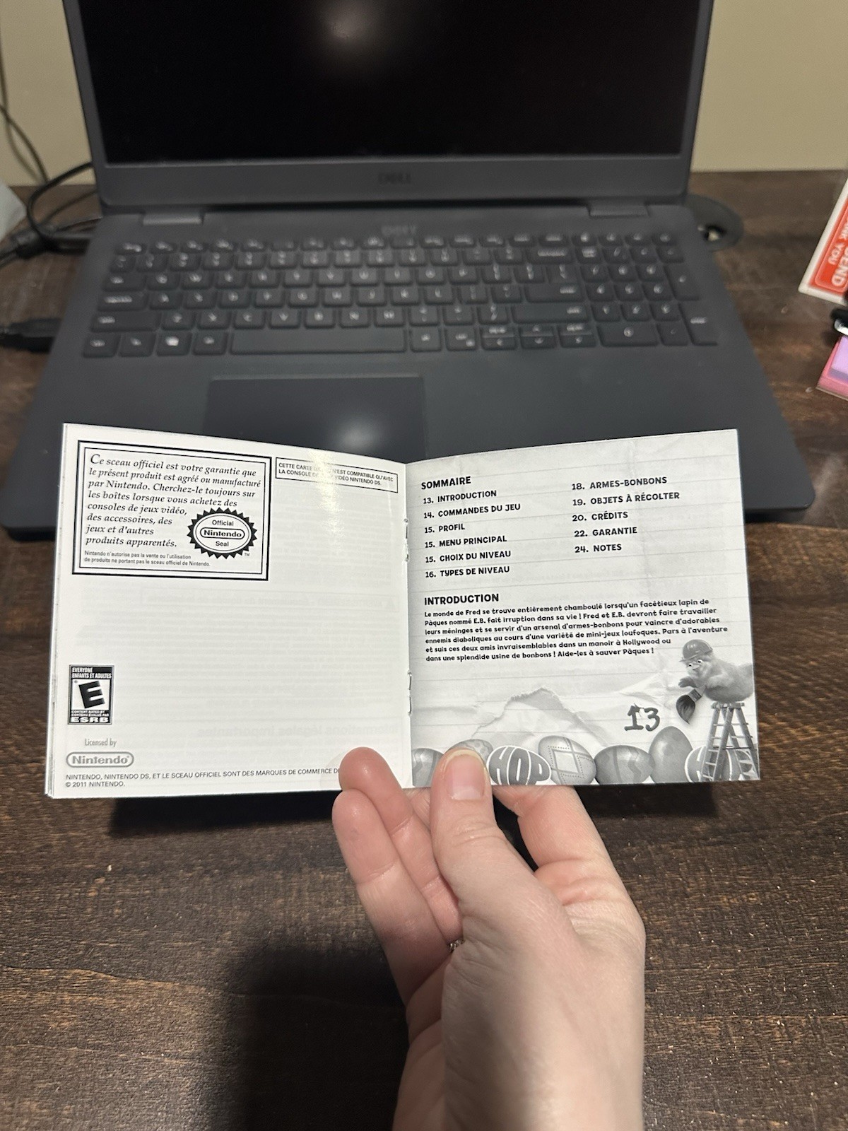 Nintendo DS Manual Only HOP