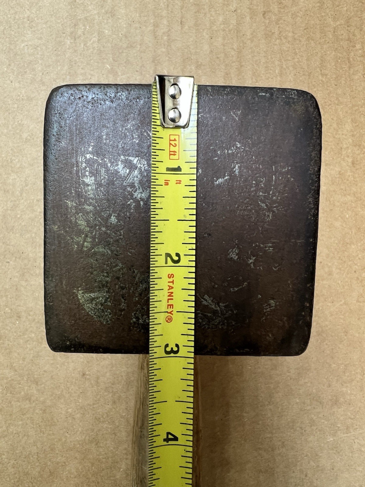 🇺🇸Vintage Devil-Tool Flatter Blacksmith Hammer 4+ Lbs. 3”x 3” Square Face🇺🇸