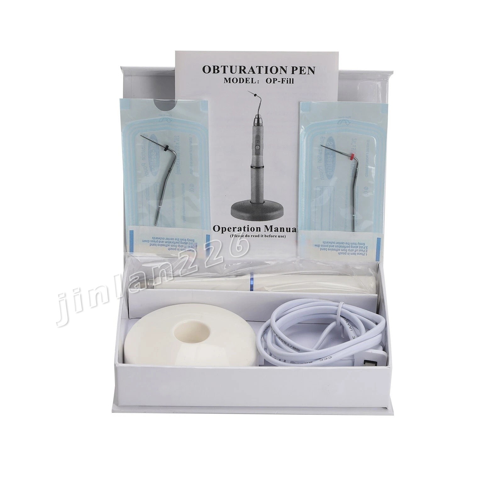 Dental Wireless Endo Obturation System Gutta Percha Heated Pen+2xTips