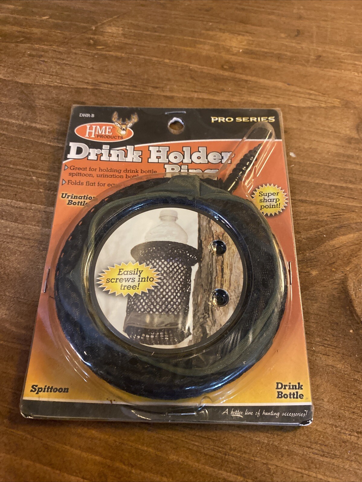 HME Drink / Urination / Spitton Bottle Holder Ring with Tree Screw Green - DHRB