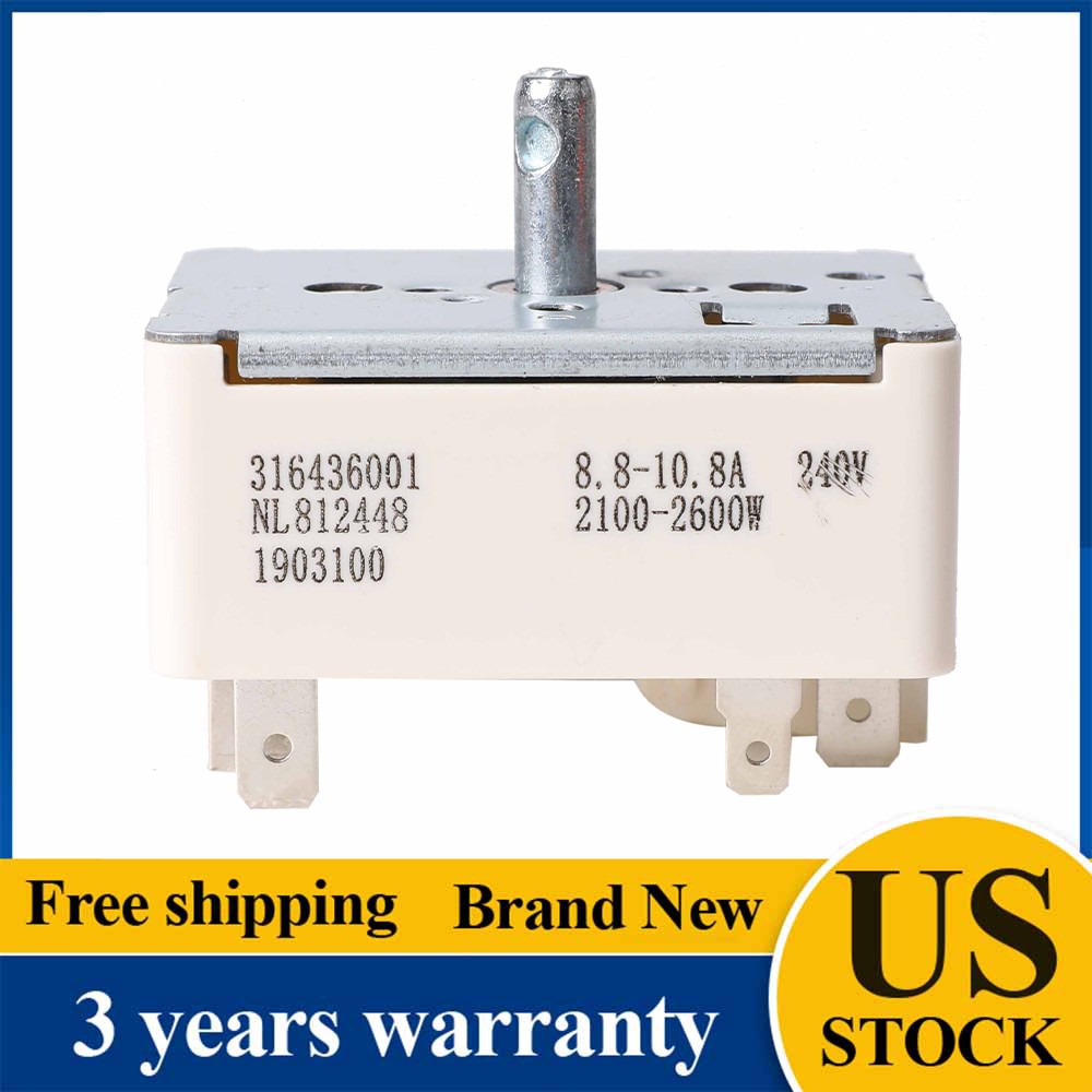 Range Stove Surface Element Burner Switch For Frigidaire US Direct Fit 316436001