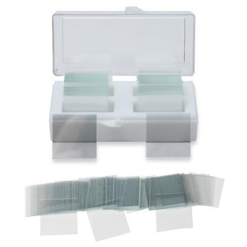 Thick 22x22mm Microscope Cover Slips - 200 Pack for Distortion-Free Viewing