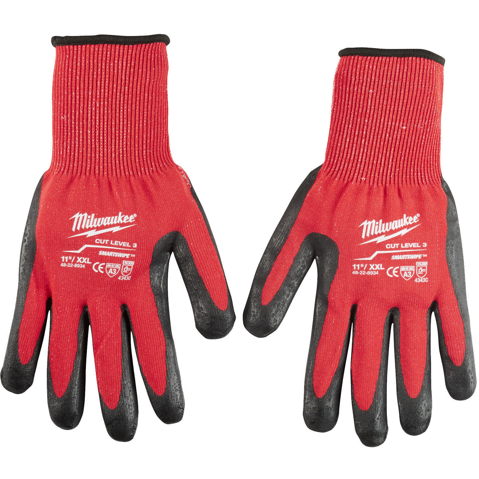 MILWAUKEE - Cut Level 3 Nitrile Dipped Gloves (2XL)
