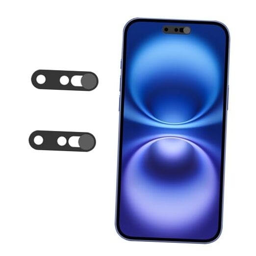 Black Front Camera Cover - Compatible with Black Cameras