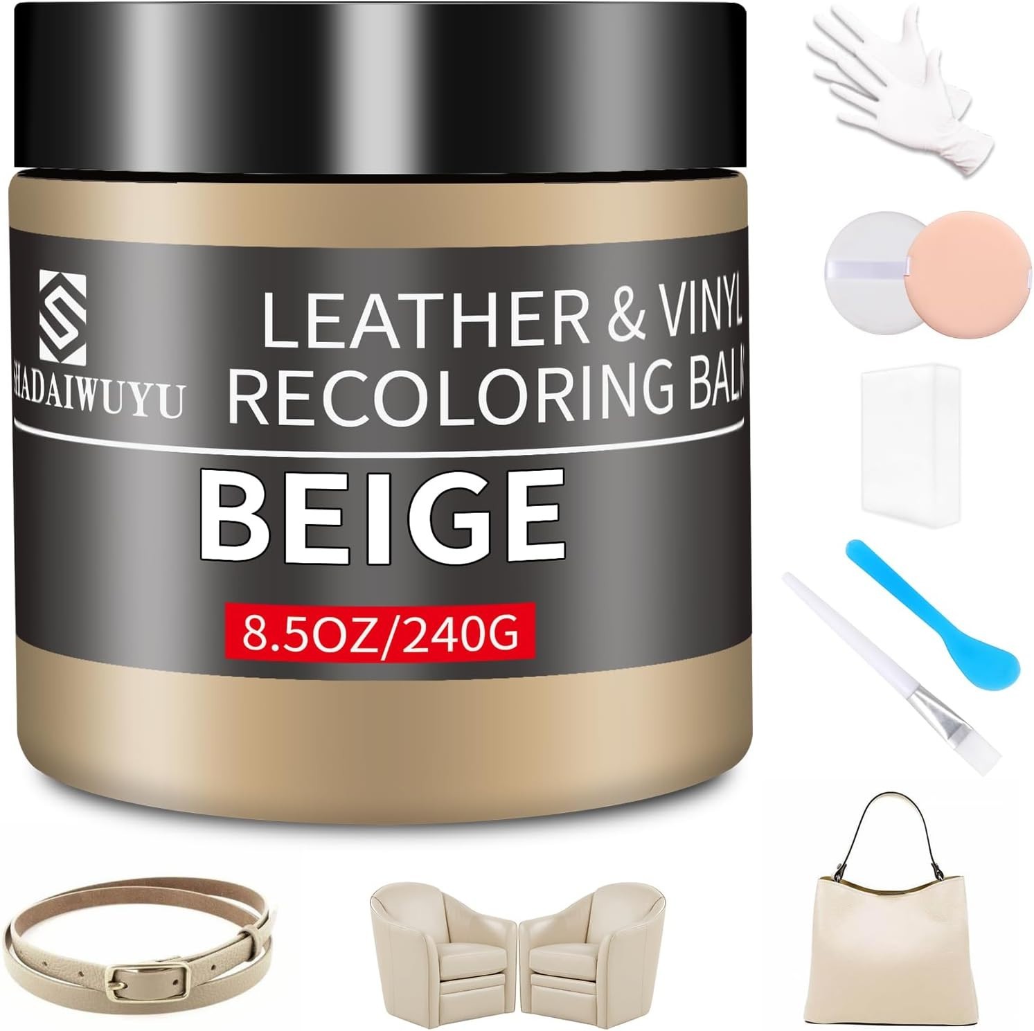 Clyde'S™ Recoloring Balm | Non-Toxic Material Dye & Restorer for Furniture, Car