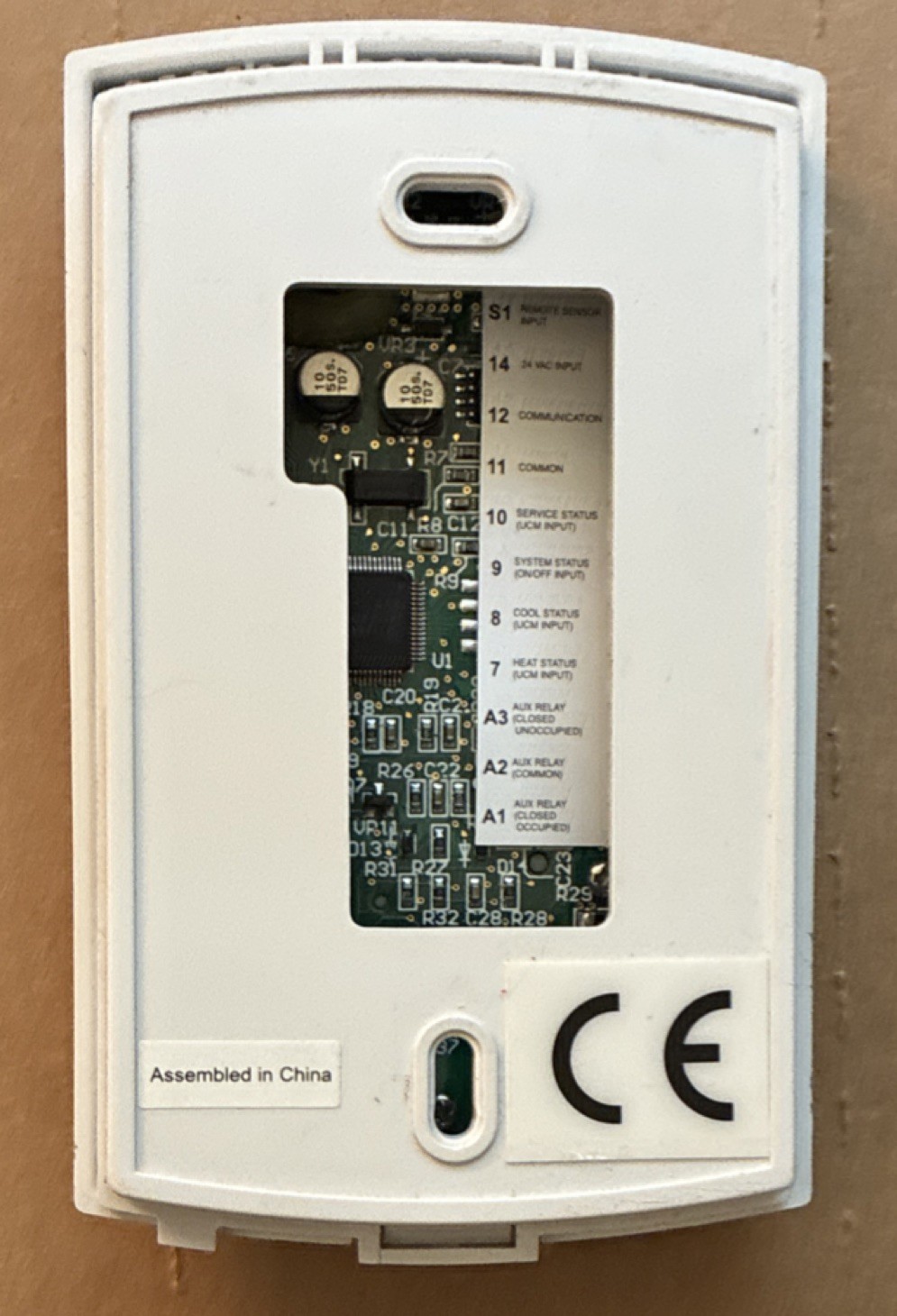 Trane X13790844-01 Programmable Zone Sensor Thermostat, Push Button, White