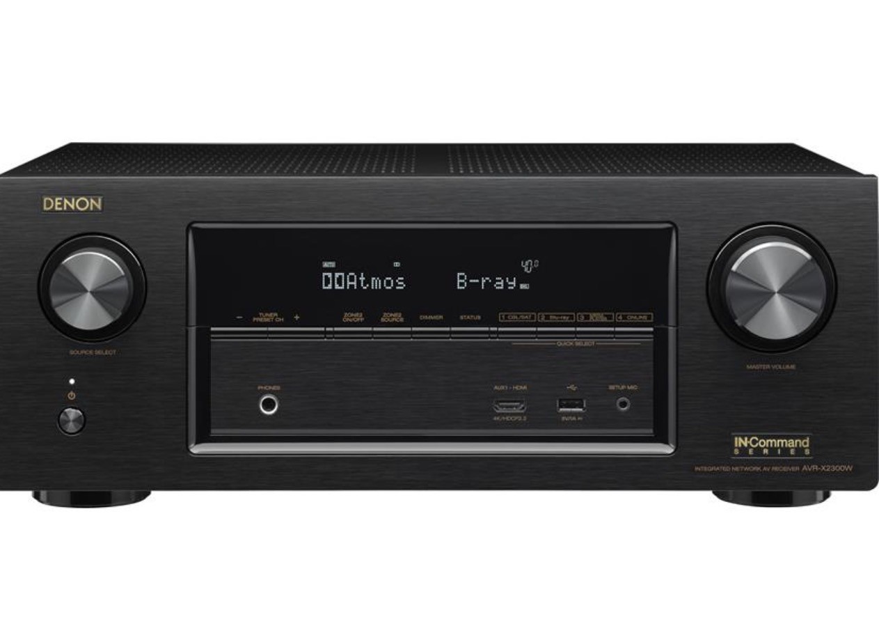 Denon AVR-X2300W 7.2 Channel 4K Ultra HD AV Receiver - Dolby Atmos &DTS:X - MINT