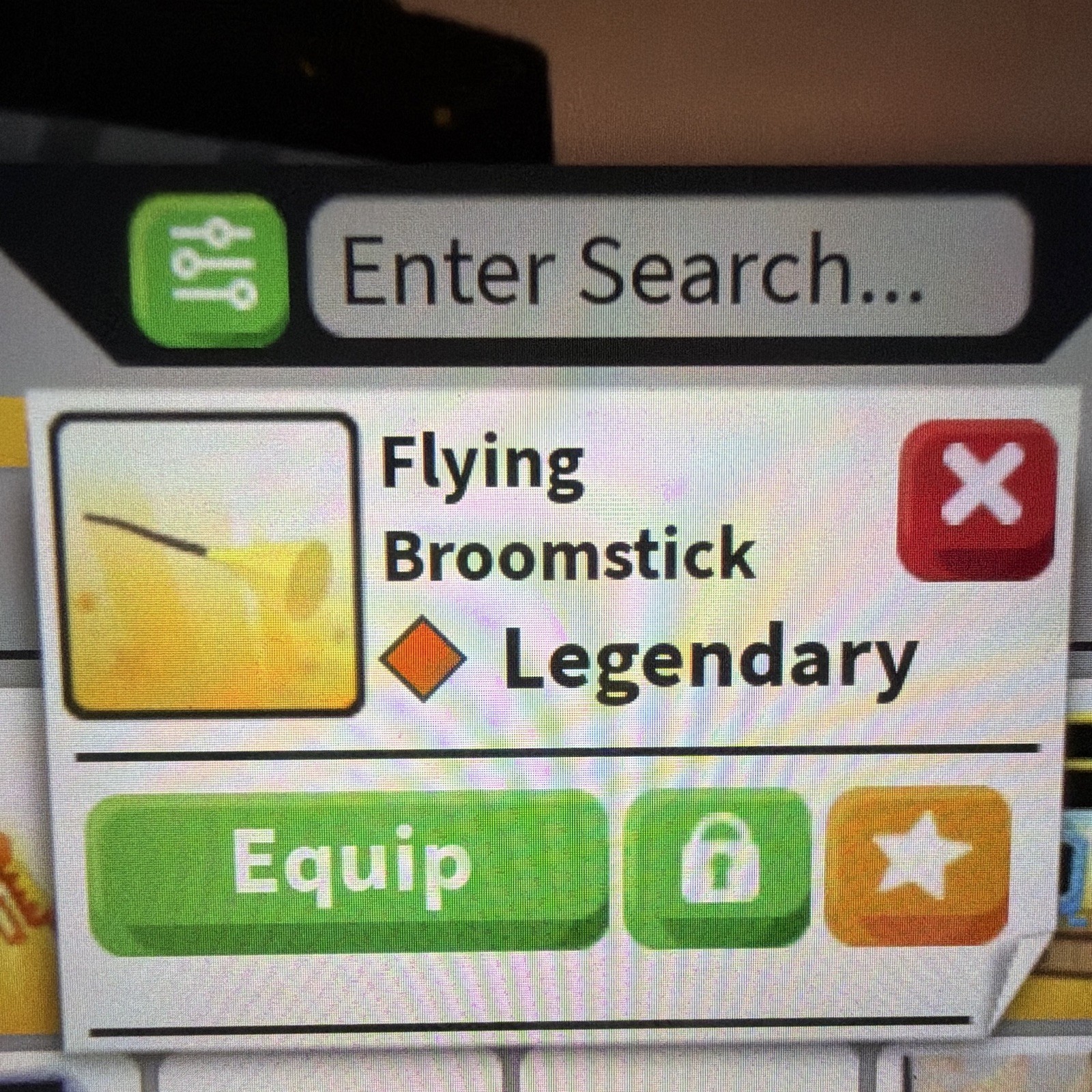 Roblox Adopt Me! Flying Broomstick | Virtual In-Game Collectible Game Item