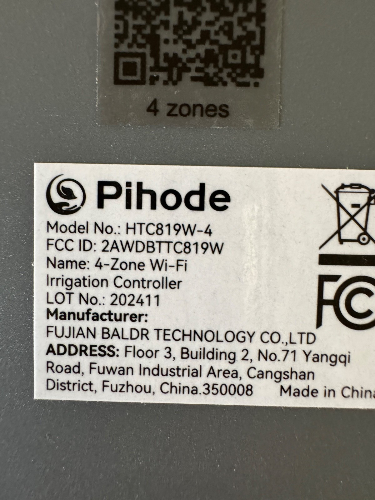 4 Zone Smart Sprinkler Controller w/Local Weather Intelligence & Atmosphere-NEW