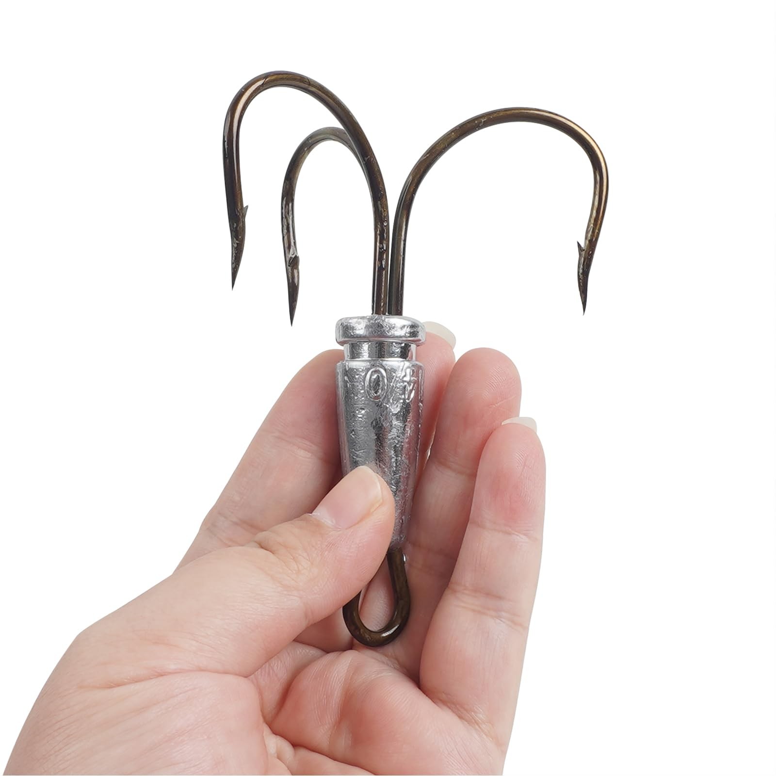Snagging Hooks Snagging Weighted Treble Hooks 6pcs Fishing Hooks Large Weight...