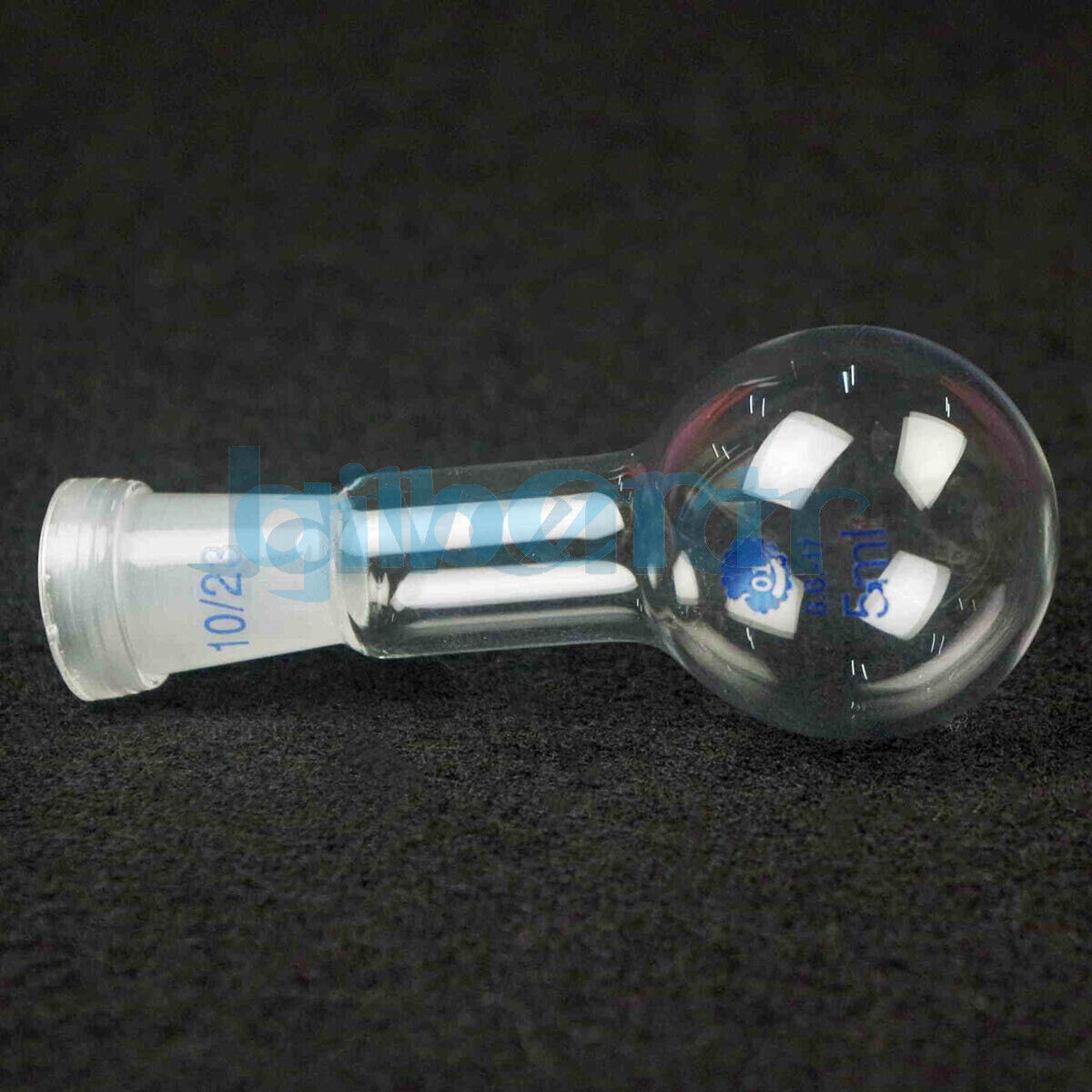 5ml 10# Joint Socket Borosilicate Glass Flask Round Bottom Single Short Neck Lab