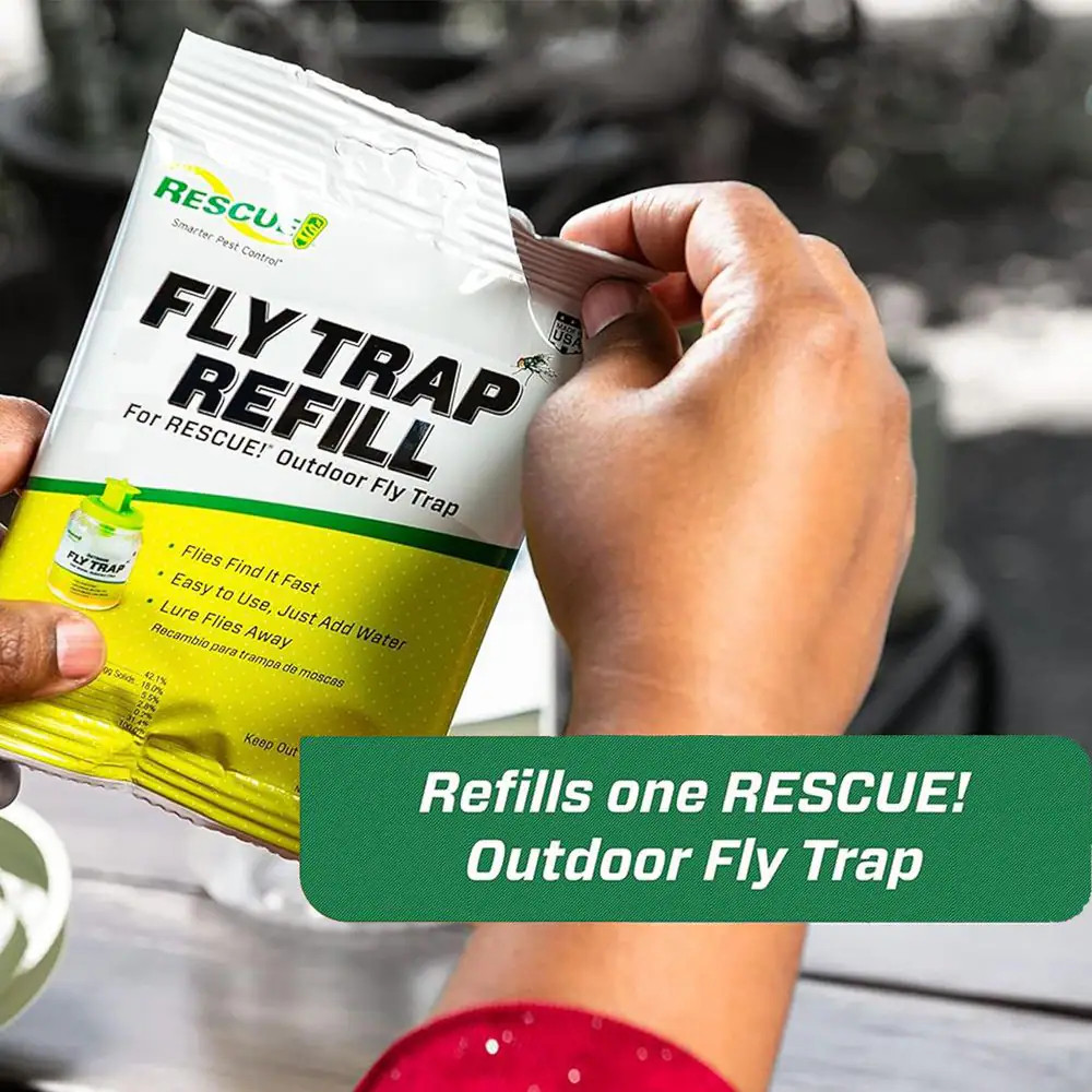 Outdoor Fly Trap Refill, Bundle of 4