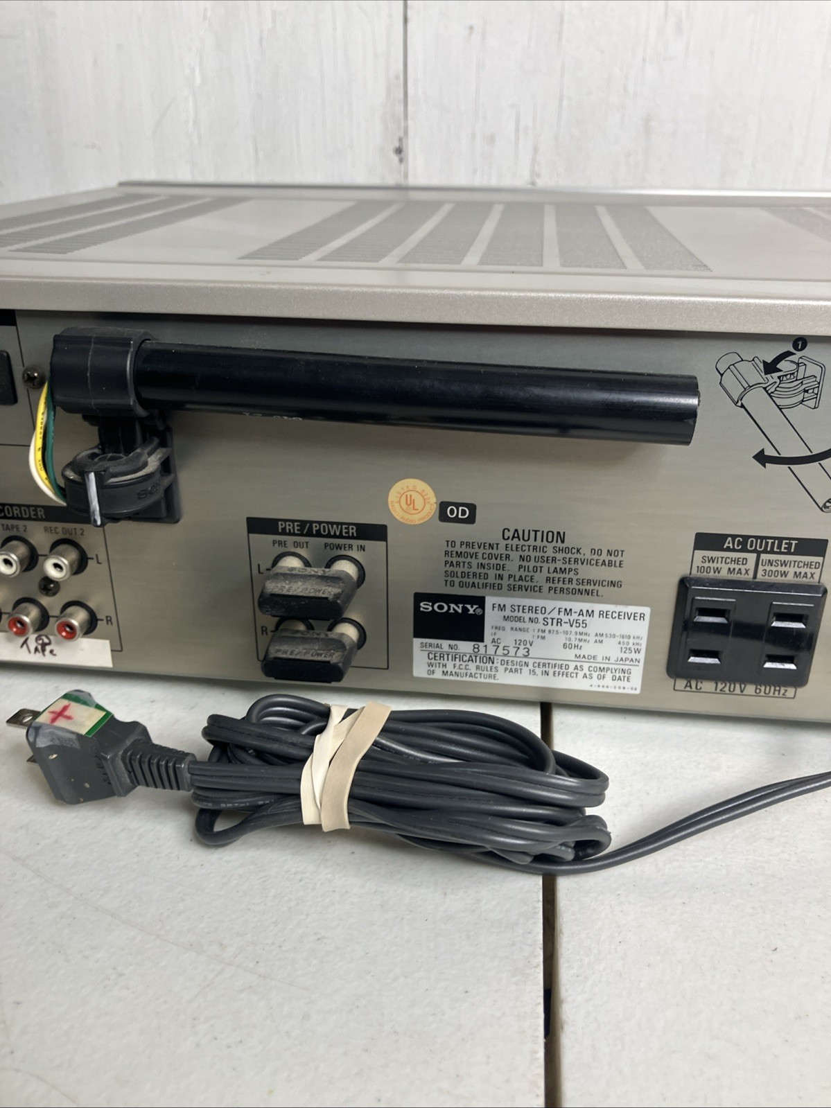 SONY STR-V55 AM/FM STEREO RECIEVER
